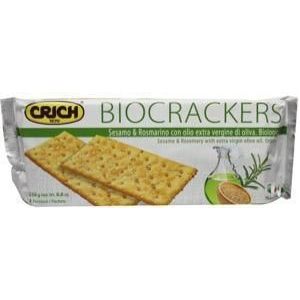 Crich Crackers sesam rozemarijn bio 250g