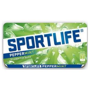 Sportlife Peppermint suikervrije kauwgom 48 x 1 stuk
