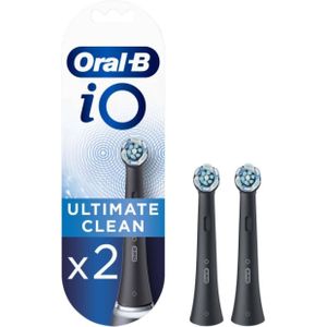 Oral-B Opzetborstel io ultimate clean zwart 2st