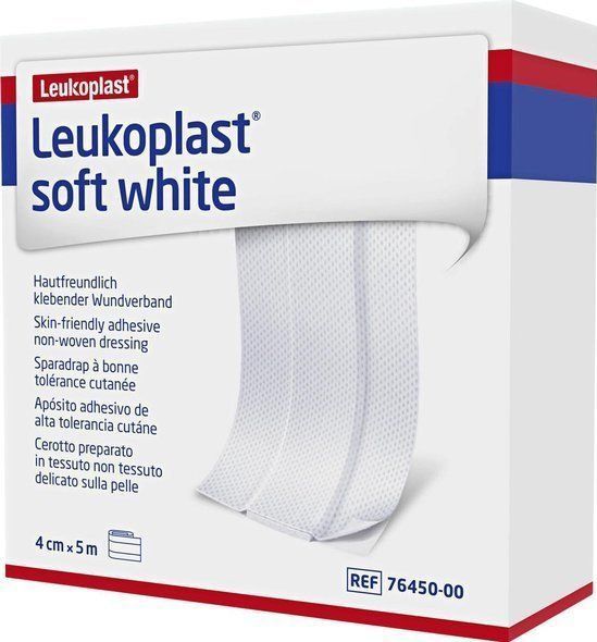 Leukoplast - Soft White - Wondpleister - 1 Rol - Elastisch - Huidvriendelijk