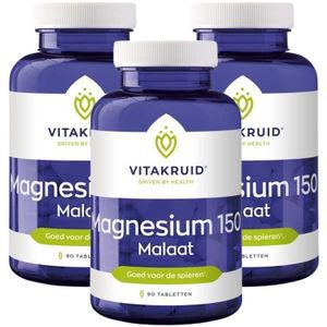 Vitakruid - Magnesium 150 Malaat - Tabletten - 270 Stuks
