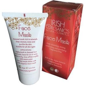 irish organics Gezichtsmasker zeewier parfumvrij bio 75ml