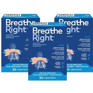 Breathe Right Neusstrips large beige 90 Stuks