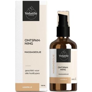 Volatile Massageolie ontspanning glas met pomp 100ml