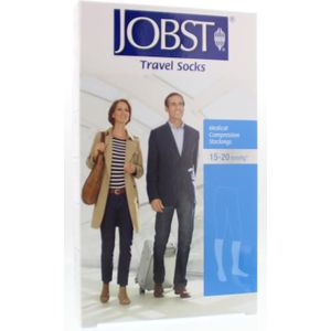 JOBST - Travel - Compressiekousen - Zwart - 33% Katoen