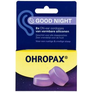 Ohropax - Good Night - Oordopjes - 8 Stuks - Siliconen - SNR 23 dB