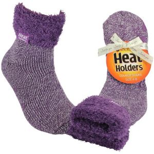 heat holders Ladies lounge socks maat 4-8 (37-42) lila mauve 1 Paar