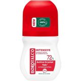 Borotalco - Intensive Deodorant Roller - 72 Uur Bescherming - Active Crystal Talc