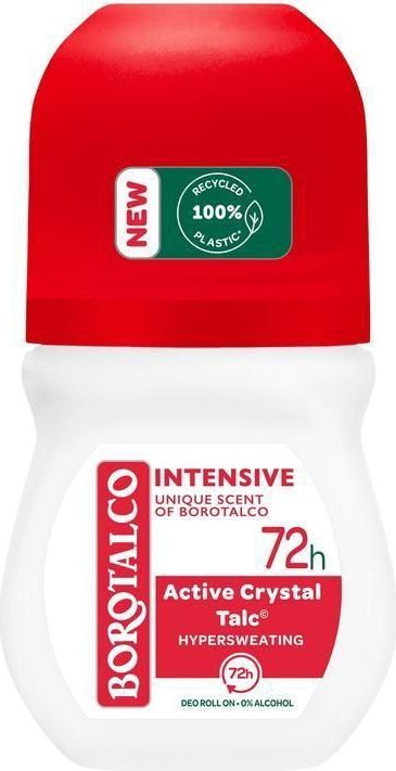 Borotalco - Intensive Deodorant Roller - 72 Uur Bescherming - Active Crystal Talc