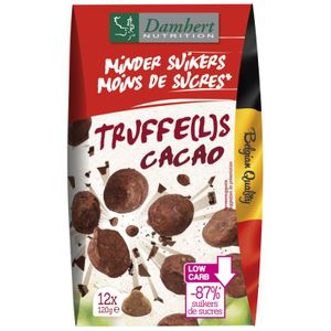 Damhert Truffels cacao minder suiker 120g