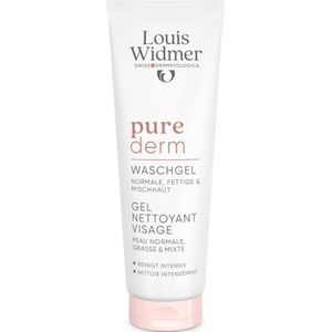 Louis Widmer Purederm wash gel gezicht licht geparfumeerd 125 ML