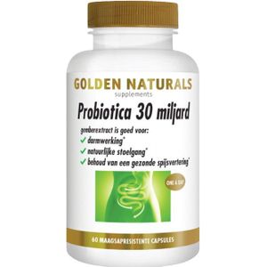 Golden Naturals Probiotica 30 miljard 60 capsules