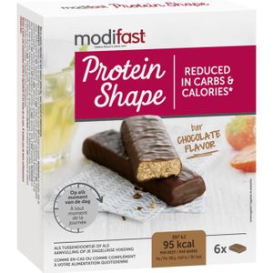 Modifast Protein shape reep chocolade 6 stuks