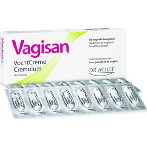 Vagisan VochtCrème Cremolum 1X 16st | Bij Vaginale Droogheid | Hormoonvrij