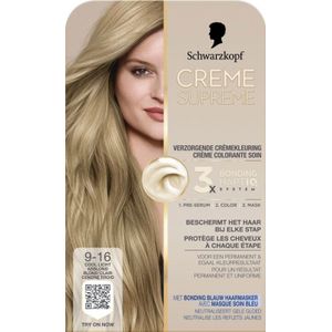 Schwarzkopf - Creme Supreme - Crèmekleuring - Licht Asblond - 9-16 Cool