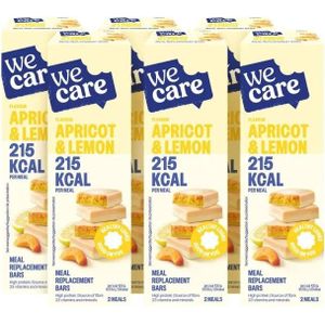 WeCare Meal replacement bars abricot lemon 6x116gr