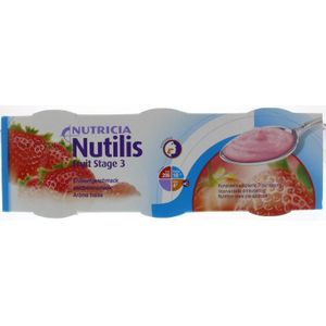 Nutricia Nutilis fruit stage 3 aardbei 12 x 3x150g