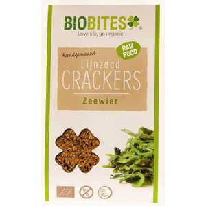 Biobites Lijnzaad crackers raw zeewier 2st