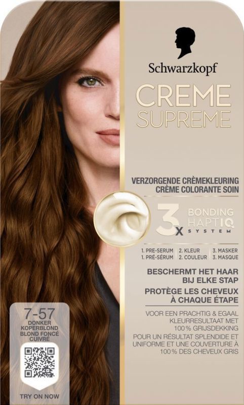 Schwarzkopf - Creme Supreme - Crèmekleuring - Donker Koperblond