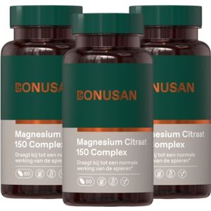 Bonusan Magnesium citraat 150 complex 180 Tabletten