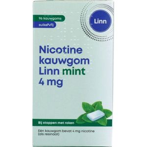 Weco Linn nicotine kauwgom mint 4 mg 96st
