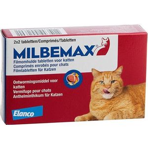 Milbemax Kat 2x2 ontworming 4st