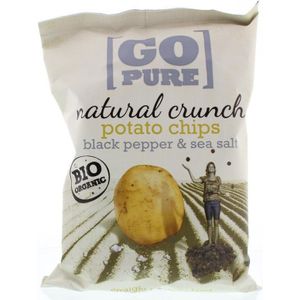 Go Pure Chips handcooked black pepper & seasoning 6 x 6 x 125 G