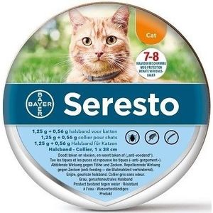 Bayer Seresto teken- en vlooienband kat 1st