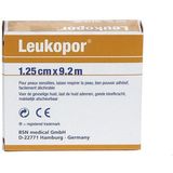 Leukopor - Hechtpleister - Wit - Non-woven Polyester/Viscose - 9,2m x 1,25cm