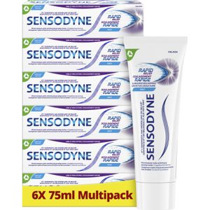 Sensodyne - Rapid Relief - Tandpasta - 6 x 75 ML