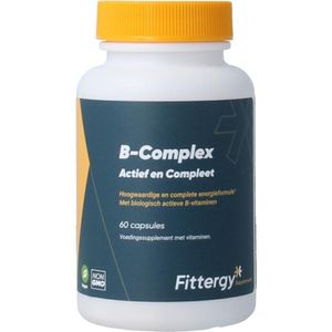 Fittergy - B Complex - Vitaminepreparaat - Hooggedoseerd - Actieve Vormen