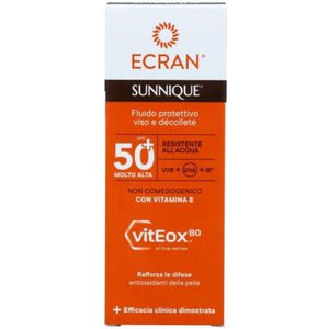Ecran - Sunnique Gezicht & Decolleté - Zonnebrandcrème - SPF50 - 50ml