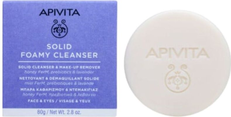 Apivita - Cleansing Solid Foamy Cleanser - Reiniging - 80 g - Hydraterende Werking