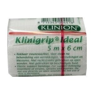 Klinion - Klinigrip Ideal - Steunzwachtel - Wit - 100% Katoen - 5 m x 6 cm