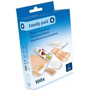 Sana - First Aid Family Pack - Assorti - 100 Stuks - Pleisters
