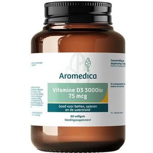Vitaminepreparaat - Vitamine D3 3000iu - 75 mcg - Aromedica