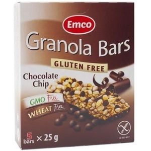 emco Granola bar chocolate chip 5 x 25 Gram