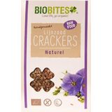 Biobites Lijnzaad crackers raw natural 2st