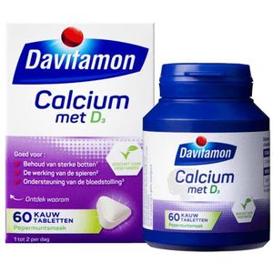 Davitamon Calcium met vitamine d 60 kauwtabletten