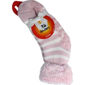 heat holders Ladies lounge socks 4-8 37-42 pink 1paar