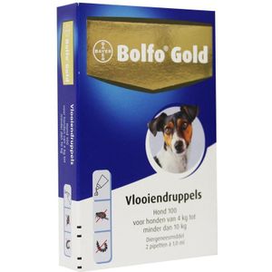 Bolfo Druppels honden 4 - 10 kg 2x1ml
