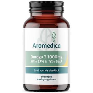 Aromedica - Omega 3 - Vetzurenpreparaat - 1000mg - 18% EPA - 12% DHA