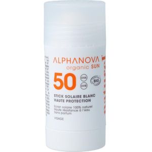 Alphanova Sun Sun stick spf50+ blanc bio 15ml