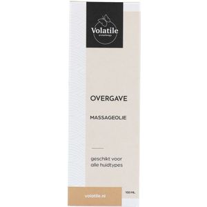 Volatile Massageolie overgave glas met pomp 100ml