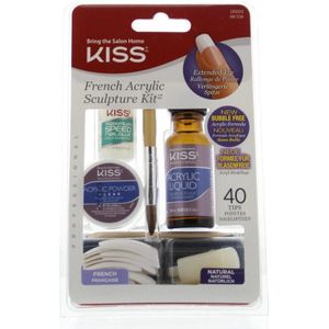 KISS - French Acrylic Sculpture Kit - Kunstnagels - 40 St