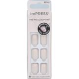 KISS - imPRESS The No Glue Mani Short - Valse Nagels - Point Pink - 30 st