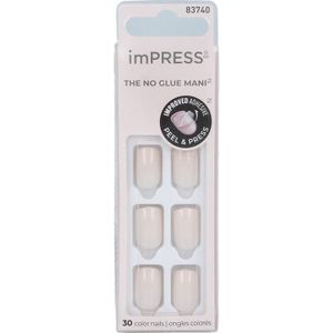KISS - imPRESS The No Glue Mani Short - Valse Nagels - Point Pink - 30 st