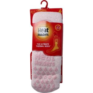 heat holders Anti slip socks dusted pink 1paar