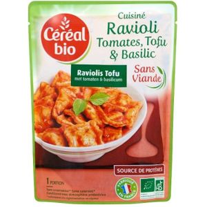 Céréal Ravioli tofu tomaat basilicum 267g