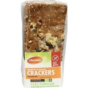 Liberaire Crackers pompoen biologisch glutenvrij 250 G